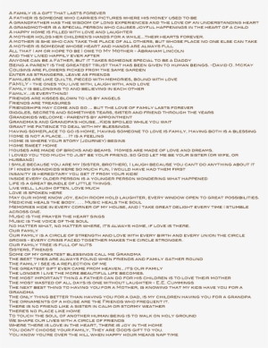 Family Quotes - - Document #766283