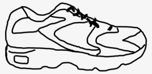Free Clip Art Tennis Shoe Clipart Image - Running Shoe Coloring Page #766652