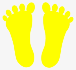 Footsteps Clipart - Yellow Foot Clipart #767481