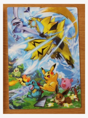 New *pokecen* Zeraora Goods ~ Pencil Board - ゼラオラ 下敷き #767549