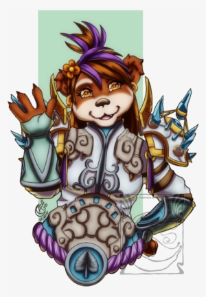 Art Trade With Another Artist On Twitter, A Cute Pandaren - Cartoon #767809