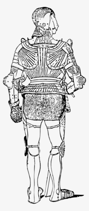 Free Vector Suit Of Armor Back Clip Art - Suit Of Armor Back #768145