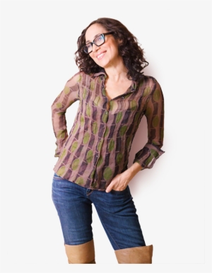 Karen With Glasses Standing With Hand In Pocket - Karen Salmansohn #768175