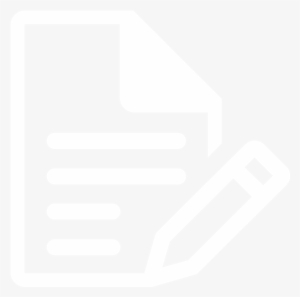 Pen, Paper, Camera, E-mail, Spreadsheets And Presentations - Paper Pen Icon White Png #768762