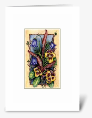Wildflowers Greeting Card - Iris #768980