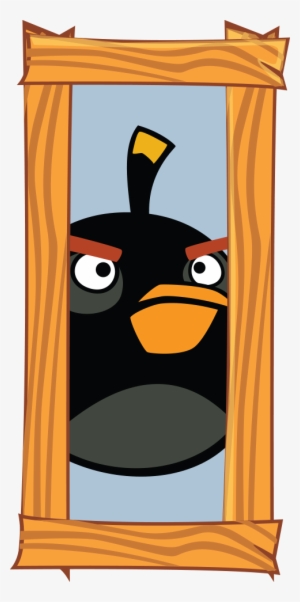 Head Gestures - Angry Birds Black Bird Badge 2.5x2.5cm #769130