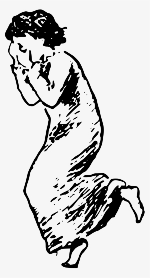 Collection Of Scared Girl Running Clipart - Transparent Scared Clipart #769425