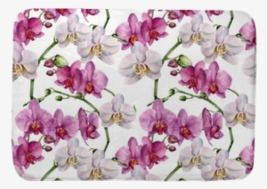 Watercolor Floral Pattern With Orchids - Design #769574