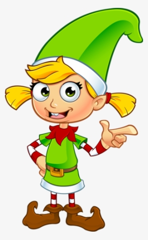Pin By Sherryl Lustig On Christmas - Christmas Elf Female Cartoon #769686