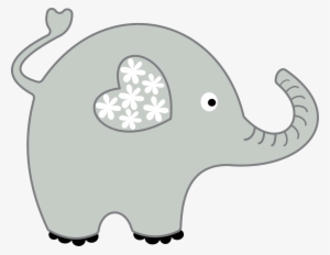 Clip Elephant Ears Clipart - Clipart Elephant With Heart #769910