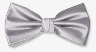 Bow Tie Grey - Silver Bow Tie Png #7600128