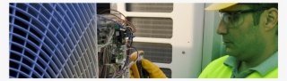 Electrician Working On An Air Conditioning Panel #7600224