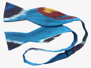 "normandy" Bow Tie In Silk Ikat - Fish #7600302