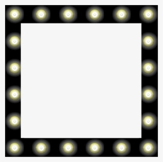 Frame Dressingroom Lights Backstage Sign Theater - Circle #7600516