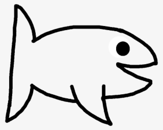 Red/blue Fish - Drawing - Line Art #7600967