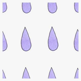 Cartoon Water Drop Transparent - Lavender #7602926