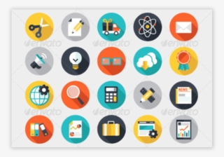Try 120 Business Flat Icons Set, That Will Give You - Circle #7603309