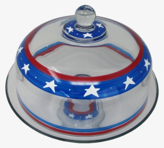 Stars/stripes Cake Dome Patriotic Collection - Ceramic #7603362