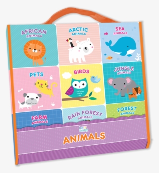 Kidsbooks Busy Baby Animals 9 Board Books In Case Infant - Cartoon #7604188