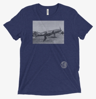 Vintage Plane Men's On Navy - Last Night Was In Tents Shirt #7605059