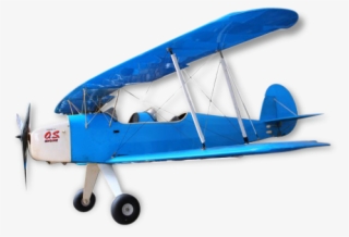 Wide Blue Vintage Biplane Airplane Model - Stampe Sv.4 #7605139