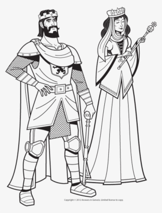 King And Queen Coloring - King And Queen Drawing #7605962