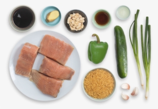 Teriyaki-glazed Salmon With Brown Rice, Bell Pepper - Superfood #7606346 Teriyaki-glazed Salmon With Brown Rice, Bell Pepper - Superfood #7606346