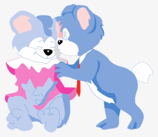 Cartoon, Love, Check, Bears, Romance, Kissing - Bear #7607058