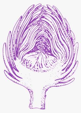 Hand Painted Purple Vegetables Transparent Vegetables - Drawing #7607101