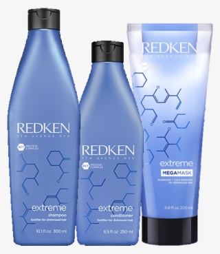 The Core Of The Hair Fiber And Powerful Fortifying - Redken Extrem Shampoo Png #7607628