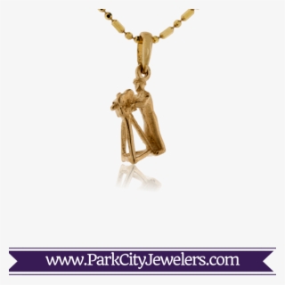 Small Cameraman Pendant Or Charm - Gold Ring Colour Stone #7608035