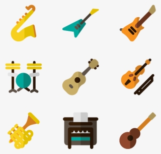 Musical Instrument Icons 2,752 Vector Icons - Music Instrument Vector Png #7608230
