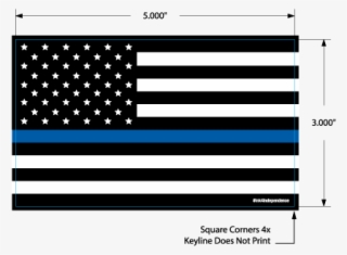 Thin Blue Line American Flag Decal - Wabasha #7608374
