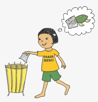 Litter-girl - Someone Littering Clipart #7609025