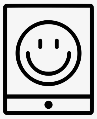 Tablet Portable Smiley Face Emoticon Comments - Smiley #7610765