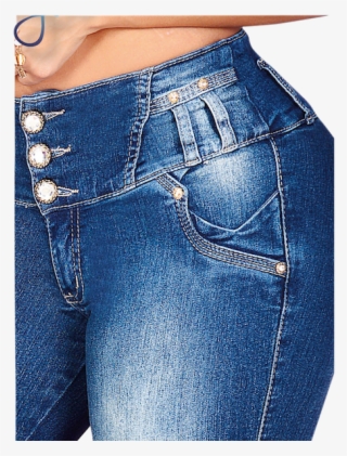 Light Wash 5 Pocket Mid Rise Jean, Magic - Pocket #7611187