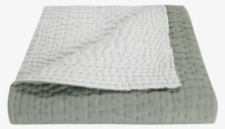 Grey & White Reversable Baby Quilt - Mattress #7612435