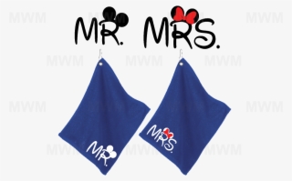 Matching Couple Royal Blue Super Soft Velour Towels - Mickey Mouse #7615793