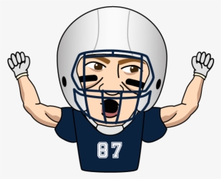 Nfl Gronk Animated Messaging Sticker - Animated Football Helmet #7616584