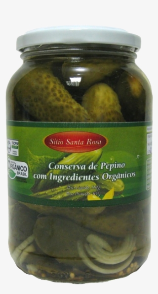 Pepino Orgânico Em Conserva Sítio Santa Rosa - Pickled Cucumber #7617001