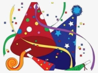 Happy New Year Clipart Hat - Confetti New Year Clipart #7617643