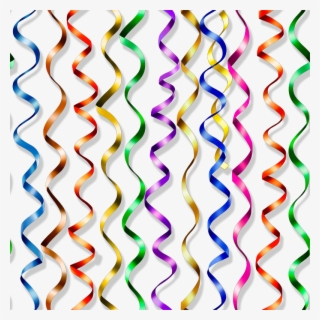 Serpentinas Em Png - Efeitos De Carnaval Png #7618709