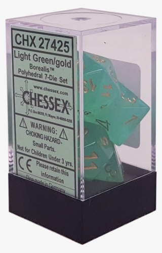 Borealis Light Green With Gold Polyhedral - Science Book #7619694