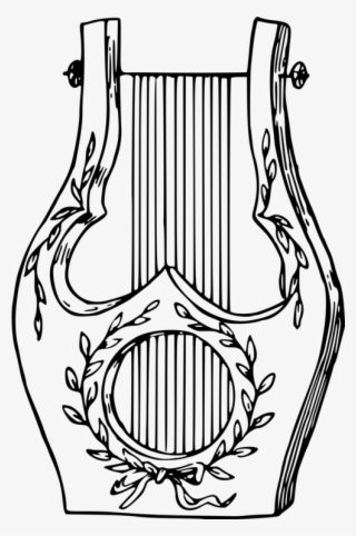 Lyre Drawing Musical Instruments String Instruments - Lyre Drawing #7621278