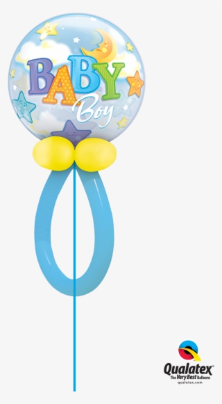 Dummy Balloon Blue - Baby Balloon Bouquets #7621876