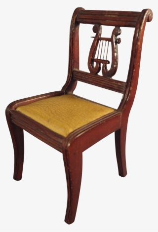 Large Doll House Scale Lyre Back Chair For Music Room - Chair #7622024