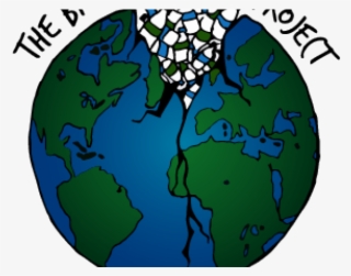 Plastic Clipart Broken Bottle - Earth #7622396