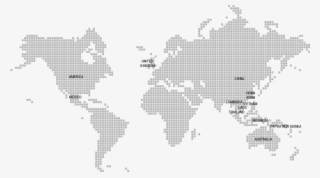 Nuobello Countries - Grey Blank World Map Hd #7622940