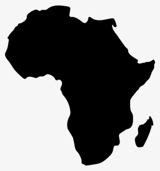 Map Of Africa Png - Africa Map Png Black #7623052