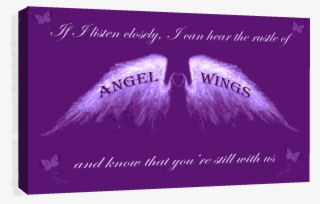 Details About Angel Wings Wall Art Picture 'if I Listen - Christmas Card #7623103